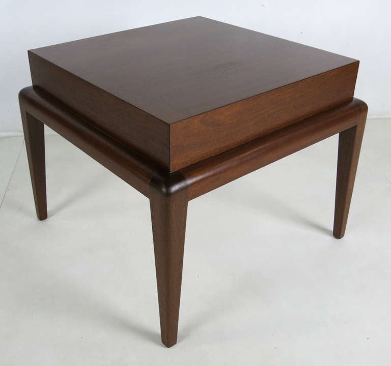 Mid-20th Century Pair of Mahogany Side Tables by Seth Ben-Ari