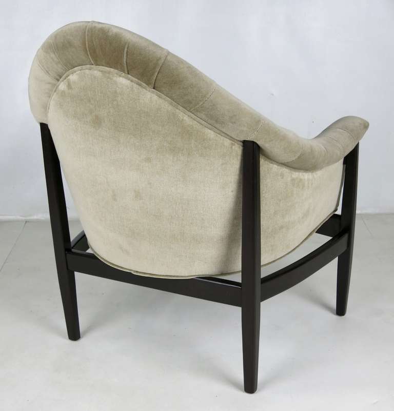 Rare Exposed Frame Lounge Chair by Milo Baughman for Thayer Coggin In Excellent Condition In Danville, CA