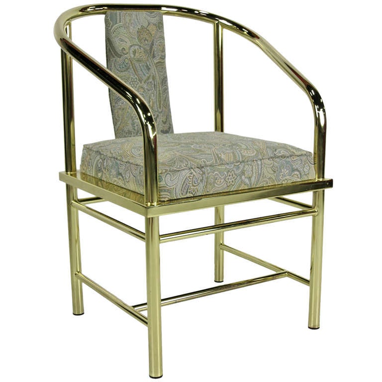 Italian Brass Desk or Vanity Chair For Sale at 1stdibs Italian Brass Desk or Vanity Chair For Sale at 1stdibs
