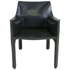 Vintage Rare Grey CAB 413 Chair by Mario Bellini for Cassina