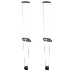Paar Hängeleuchten "Abolla" von C.P & P.R. Associati für Artemide