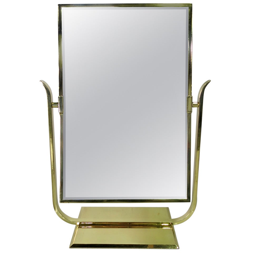Glamorous Brass Vanity Mirror