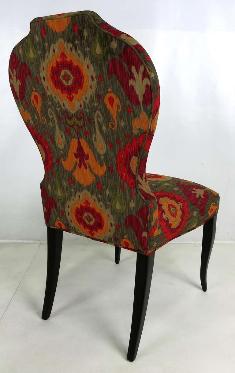 Set of Six Queen Anne Modern style Dining Chairs For Sale at 1stDibs