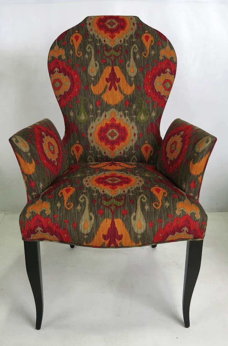 Set of Six Queen Anne Modern style Dining Chairs For Sale at 1stDibs