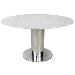 Polished Stainless Steel Dining Table Base 1
