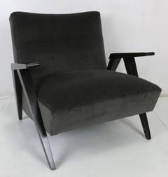 Midcentury Lounge Chair in the Style of Franco Albini