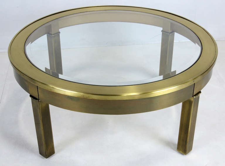 American Brass Coffee Table by Mastercraft