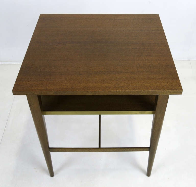 Mid-20th Century Pair of Mahogany End Tables by Paul McCobb for Directional