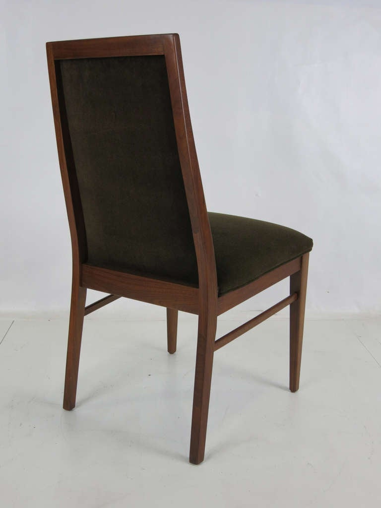 Mid-20th Century Set of Six Walnut Dining Chairs by Kipp Stewart