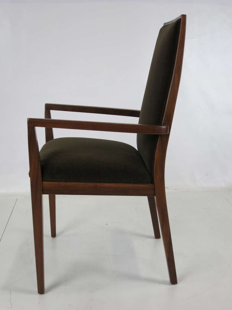 Set of Six Walnut Dining Chairs by Kipp Stewart 2