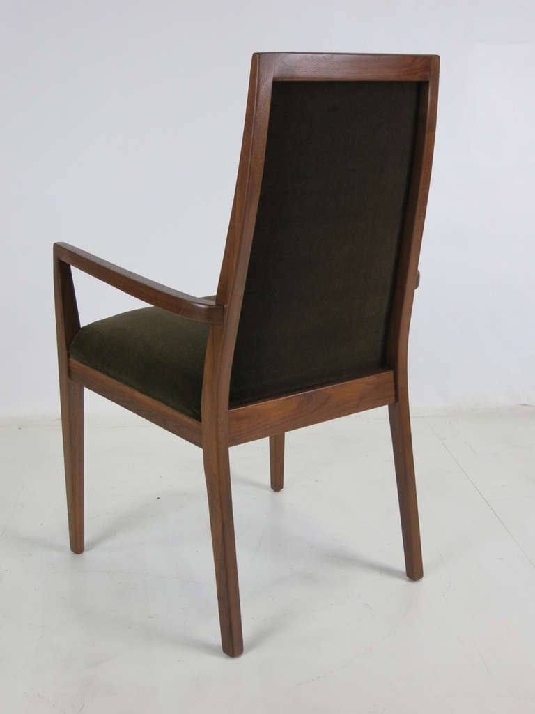 Set of Six Walnut Dining Chairs by Kipp Stewart 3