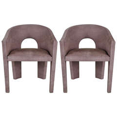 Pair of "Scholaris" Lounge Chairs by Stanley Jay Friedman