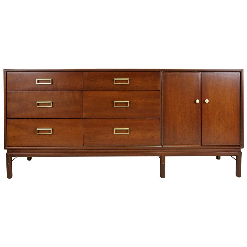 Rare "Sun Coast" Walnut Dresser by Kipp Stewart for Drexel