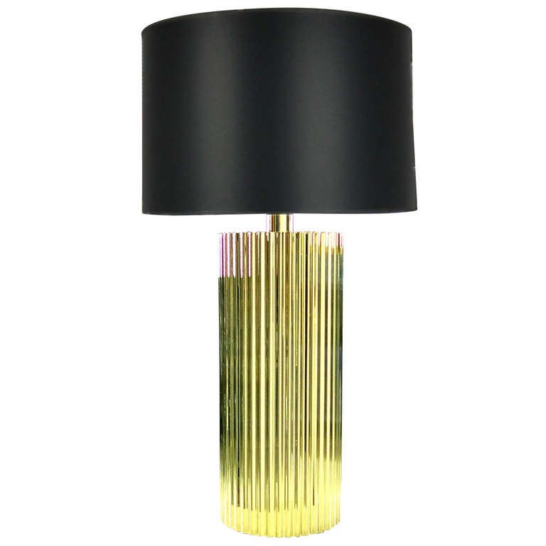 Polished Brass Corduroy Table Lamp By Harry Lawenda For Boyd Polished Brass Corduroy Table Lamp By Harry Lawenda For Boyd Lighting