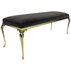 Italian Brass Bench- Pair Available