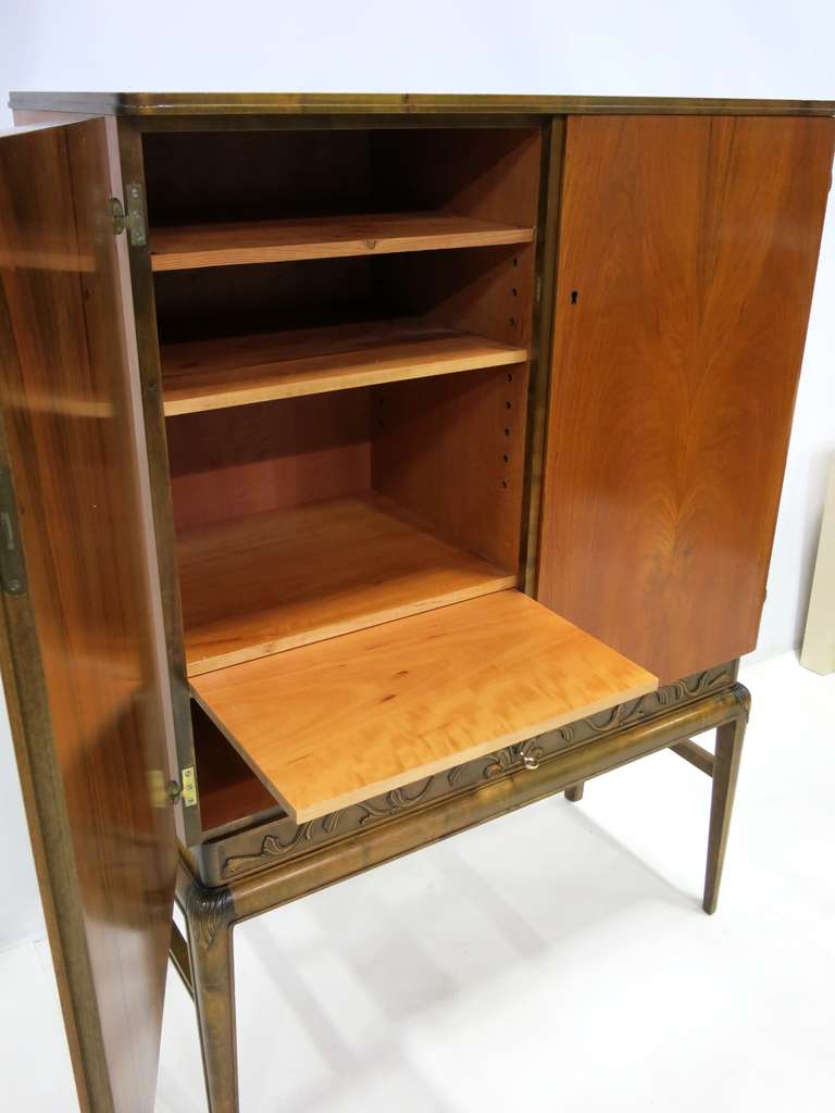 Swedish Bar Cabinet In Excellent Condition In Danville, CA