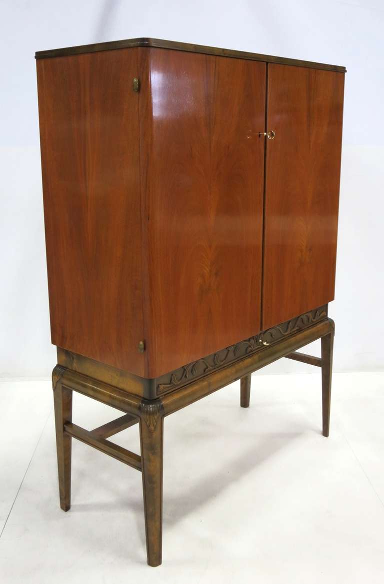 Art Deco Swedish Bar Cabinet