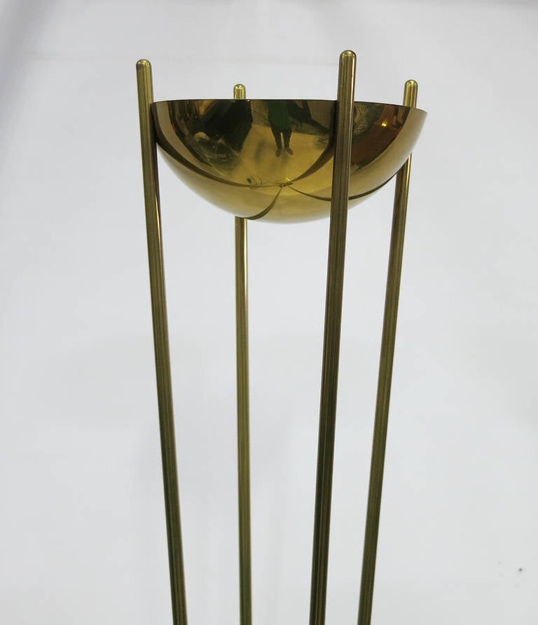 Modern 70's Italian Brass Torchere