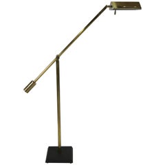 Vintage Fine Brass Swing Arm Pharmacy Lamp by Frederick Cooper