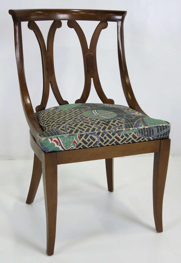 Set of Eight Regency Style Side Chairs in the style of Grosfeld House