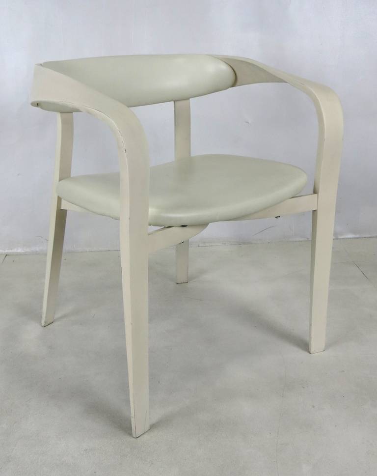 Modern Rare Pair of 1980s Plycraft Ribbon Chairs