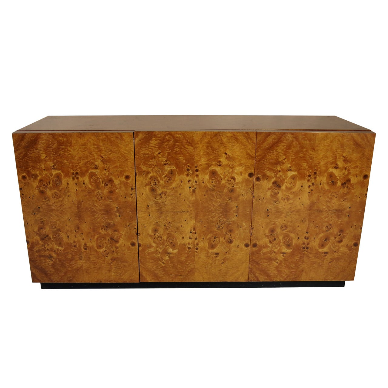Bookmatched Olive Burl Cabinet by Pierre Cardin