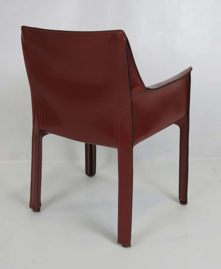 Italian Pair of CAB armchairs by Mario Bellini for Cappellini