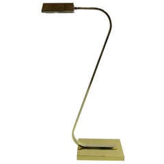 Brass Gooseneck Pharmacy Floor Lamp