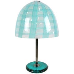 Cenedese Murano Latticino Glass Mushroom Form Lamp