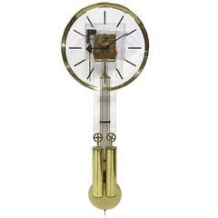 Vintage Brass Wall Clock by George Nelson for Howard Miller