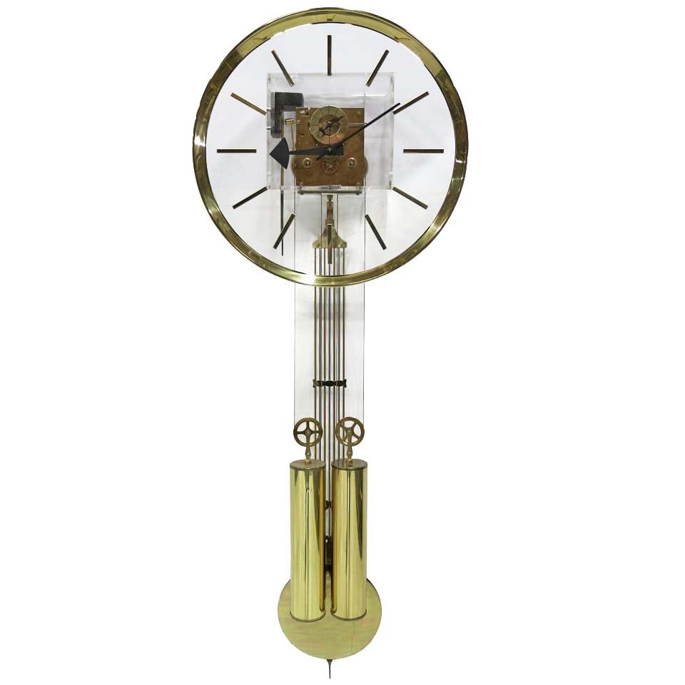 Brass Wall Clock by George Nelson for Howard Miller