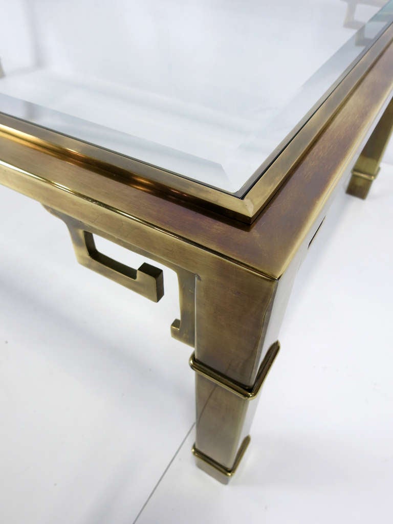 Late 20th Century Brass Coffee Table by Mastercraft