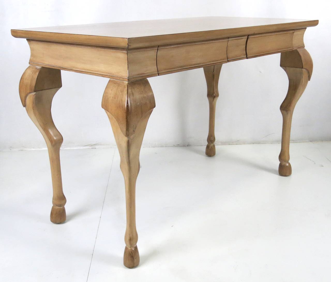 American Dramatic Equine Leg Writing Table or Console