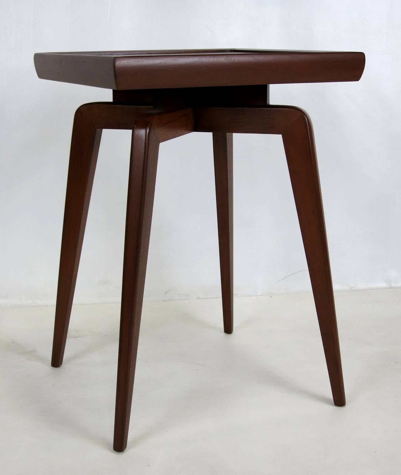 American Pair of Modernist Side Tables