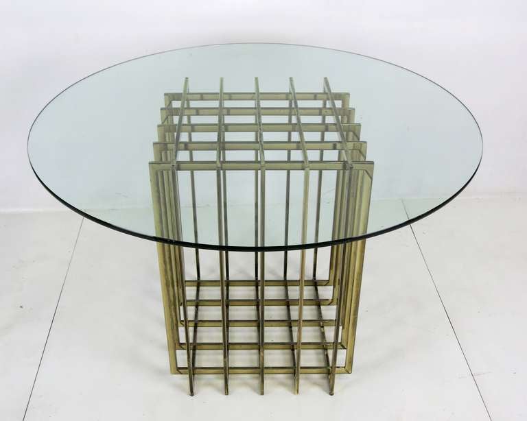 Modern Pierre Cardin Cage Form Dining Table Base