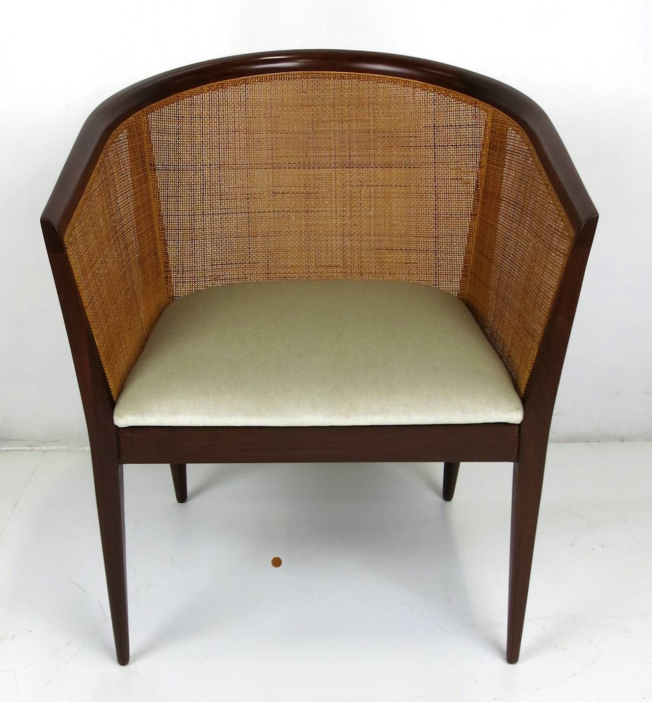 American Caned Back Lounge Chair by Kipp Stewart for Directional