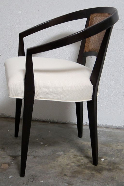 American Six Modern Hoop Back Mahogany Dining Chairs by Harvey Probber