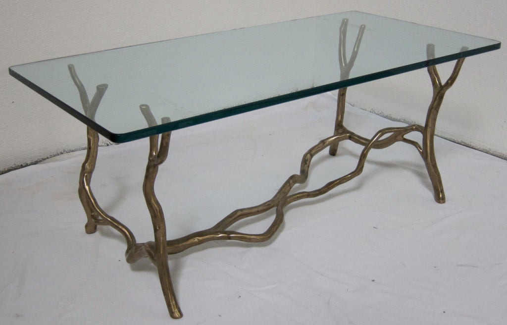 Early Bronze "Manzanita" Coffee Table by Carl Gillberg