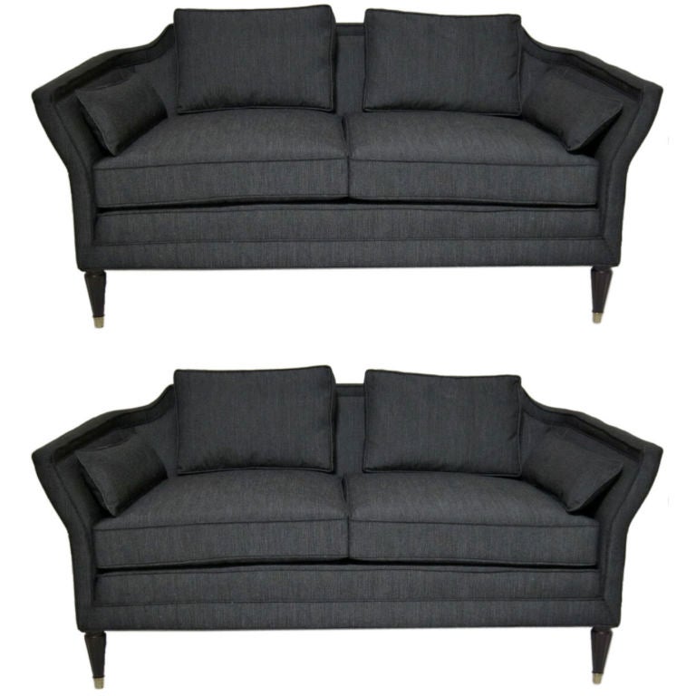 Pair of Loveseats by Baker Furniture for Marshall Field's