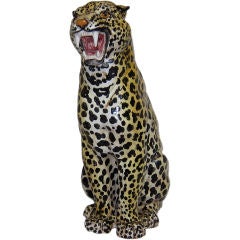 Italian Majolica Leopard