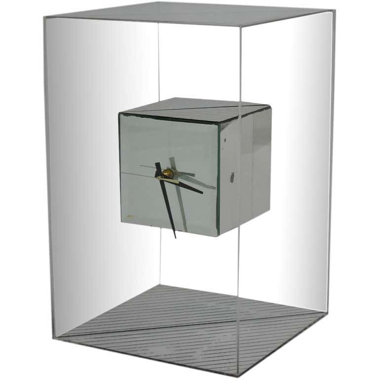 Large OpArt Lucite and Mirror