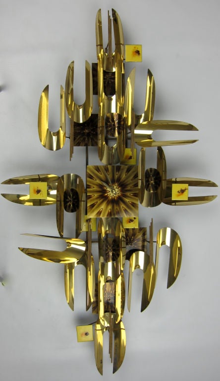 brass wall clock