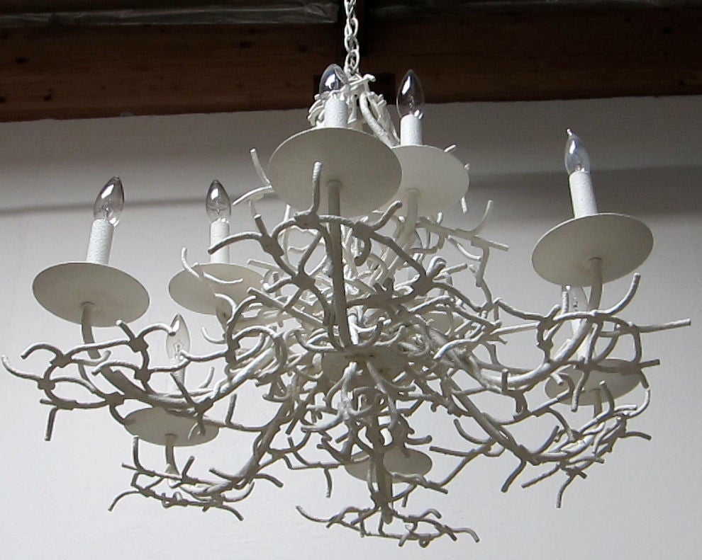 Iron twig or faux Coral Chandelier.