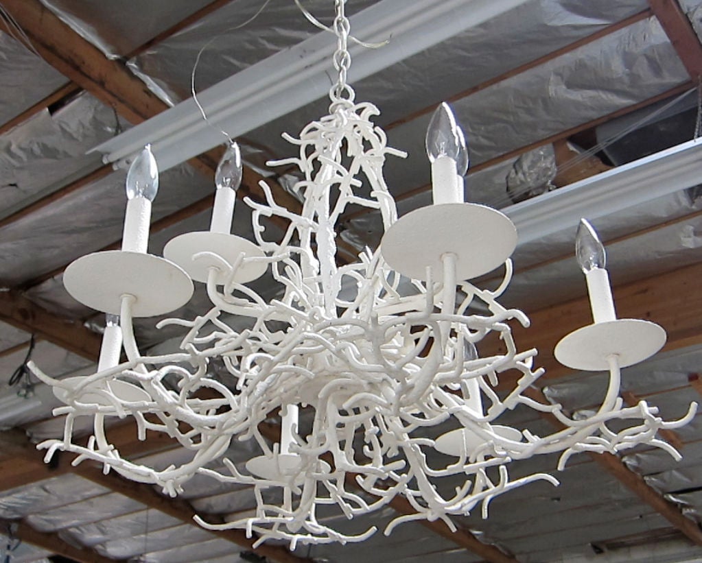 American Faux Coral Chandelier
