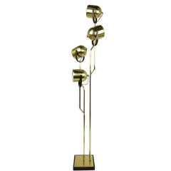 4-Arm Brass Floor Lamp by Reggiani 6