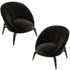 Pair of Spider Leg Lounge Chairs