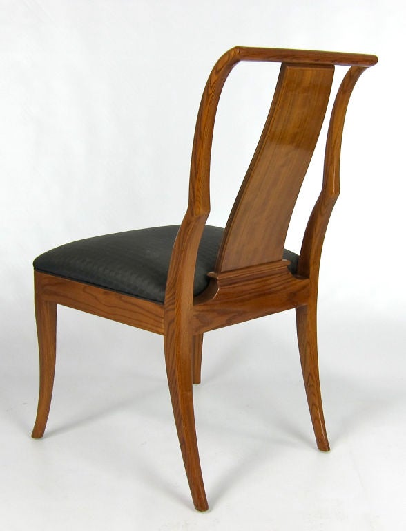 Exceptional Set of Six Sabre Leg Dining Chairs 2