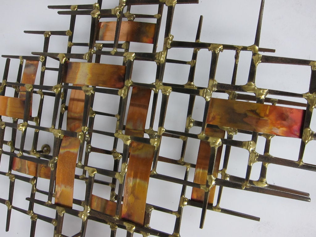 Mid-20th Century Large Modernist Wall Sculpture
