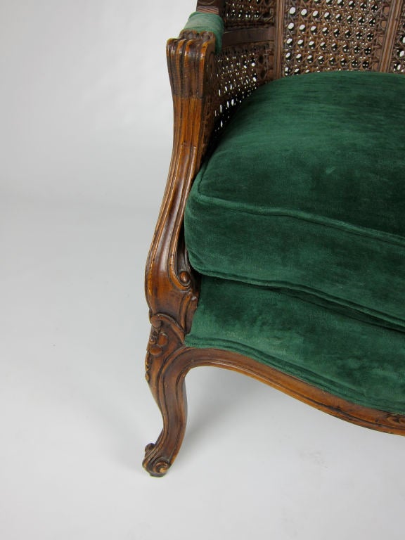 Double Caned Louis XV style Porter's Chair 1