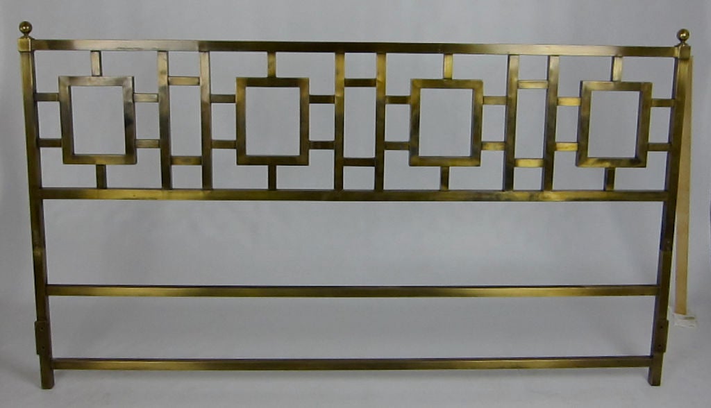 Regency Style Brass King Size Headboard at 1stdibs